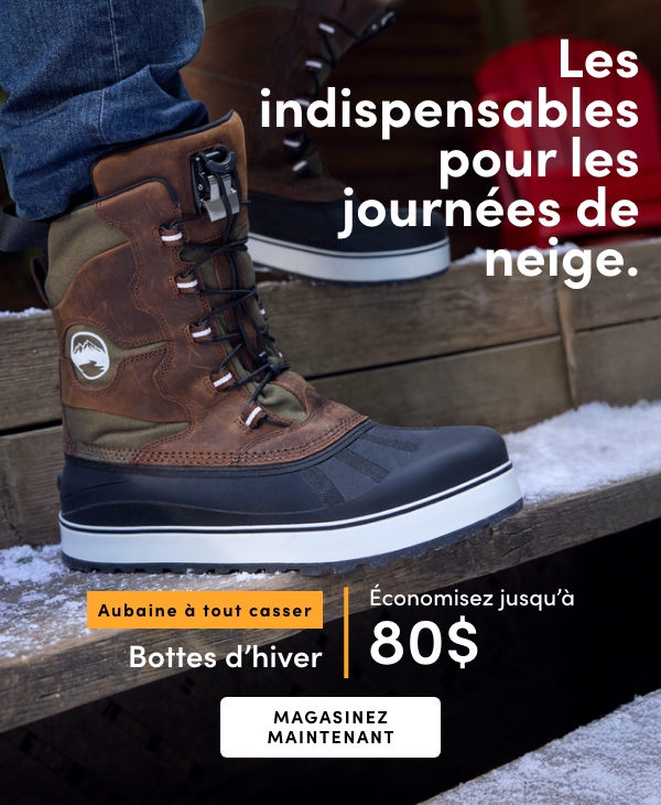 Bottes d'hiver économisez jusqu'à 80 $