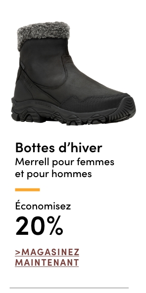Bottes d'hiver Merrell pour femmes et pour hommes économisez 20 %