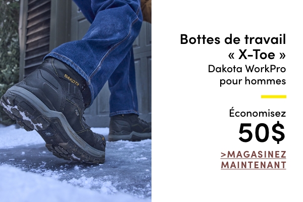  Bottes de travail X-Toe Dakota WorkPro pour hommes économisez 50$