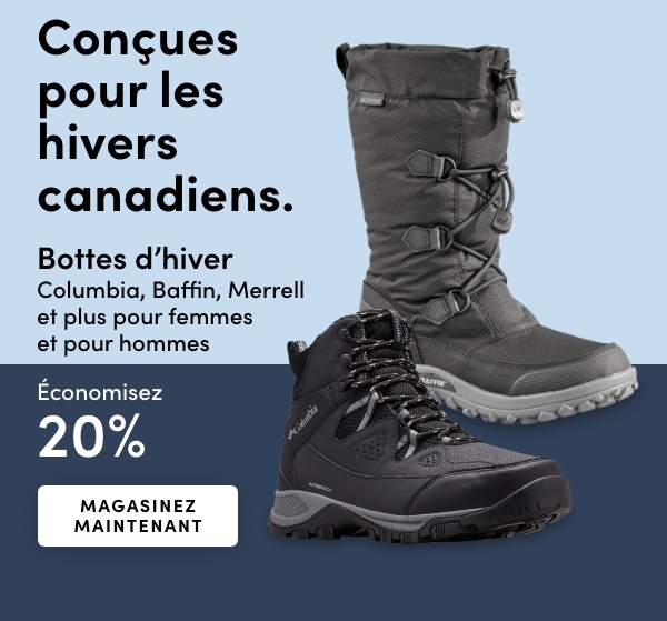 Bottes d'hiver Columbia, Baffin, Merrell et plus pour femmes et pour hommes économisez 20%