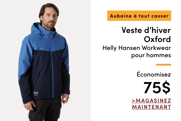 Aubaine à Tout Casser Veste d'hiver Oxford Helly Hansen Workwear pour hommes économisez 75$