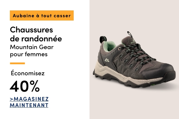 Aubaine à Tout Casser Chaussures de randonnée Mountain Gear pour femmes économisez 40%