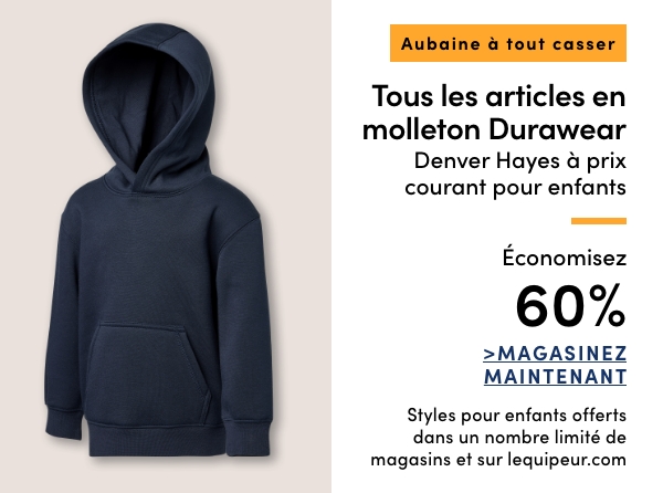 Aubaine à Tout Casser Tous les articles en molleton Durawear Denver Hayes à prix courant pour enfants économisez 60%