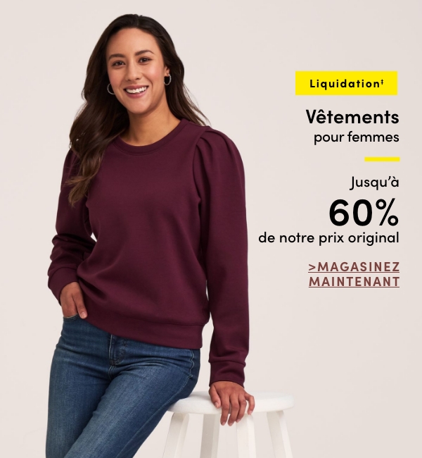Vêtements pour femmes en liquidation jusqu'à 60% de rabais sur notre prix original