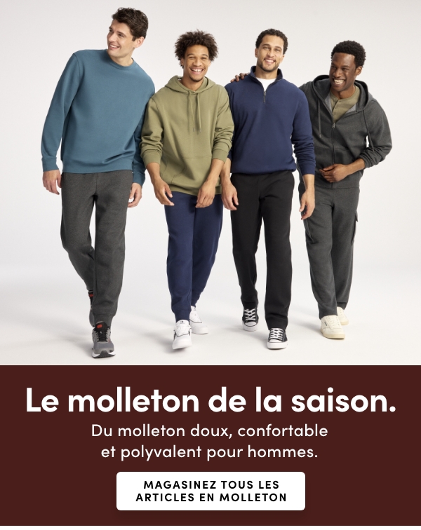 Le molleton de la saison. Magasinez tous les articles en molleton.