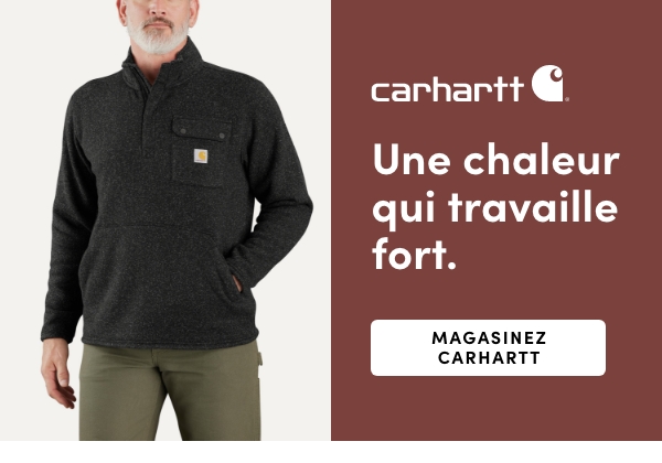 Une chaleur qui travaille fort. Magasinez Carhartt.