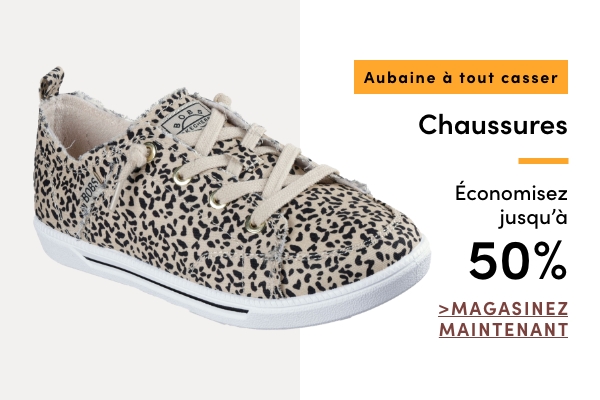 Aubaine à Tout Casser Économisez jusqu'à 50 % sur les chaussures