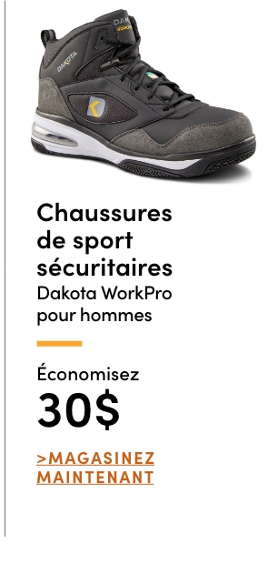 Chaussures de sport sécuritaires Dakota WorkPro pour hommes économisez 30 $