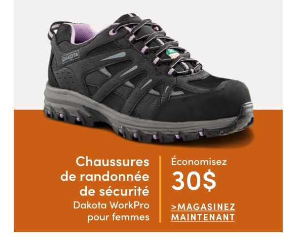 Chaussures de randonnée de sécurité Dakota WorkPro pour femmes économisez 30 $