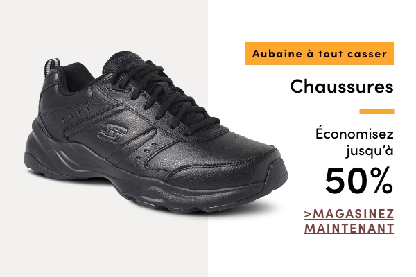 Aubaine à Tout Casser Économisez jusqu'à 50 % sur les chaussures