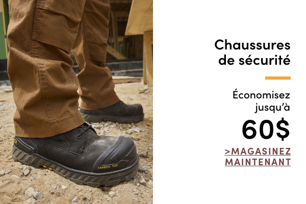 Économisez jusqu'à 60 $ sur les chaussures de sécurité