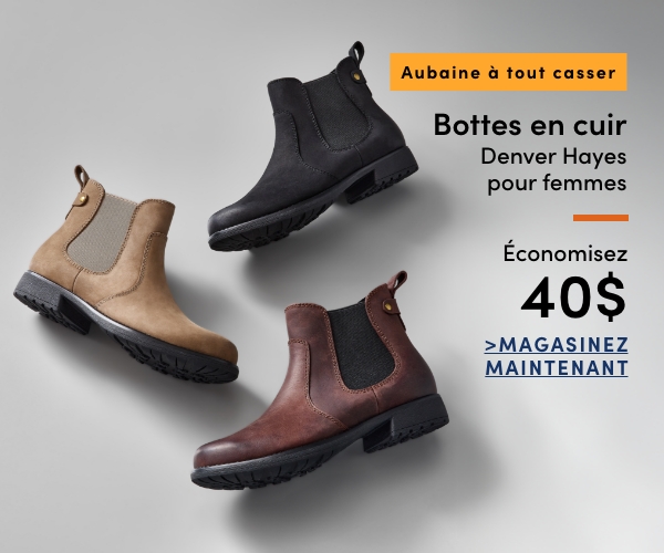 Aubaine à Tout Casser Bottes en cuir Denver Hayes pour femmes économisez 40 $