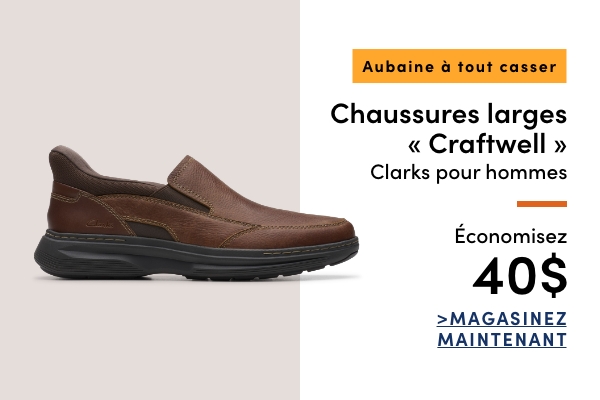 Aubaine à Tout Casser Chaussures larges Craftwell Clarks pour hommes économisez 40 $