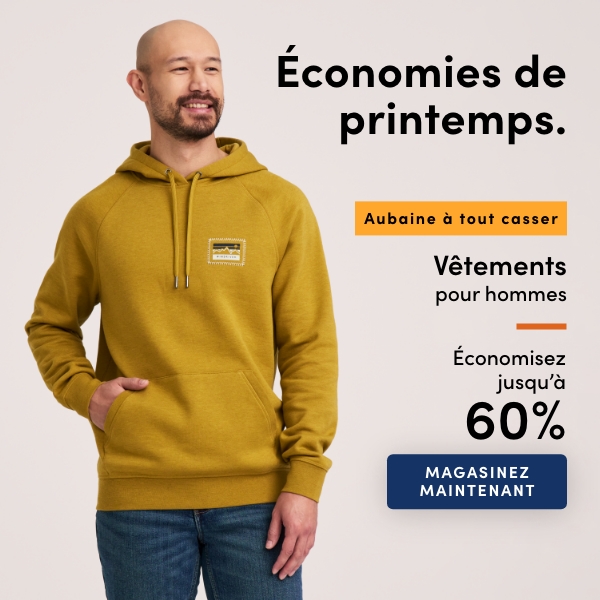 Aubaine à Tout Casser Vêtements pour hommes économisez jusqu'à 60 %