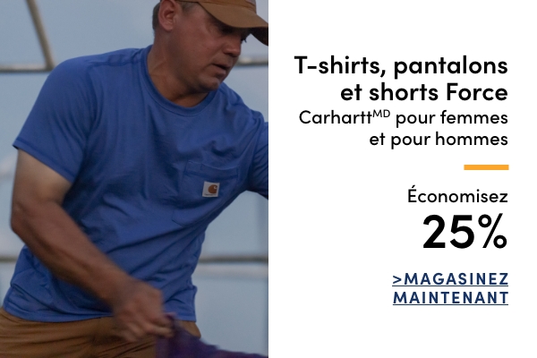T-shirts, pantalons et shorts Force Carhartt pour femmes et pour hommes économisez 25 %