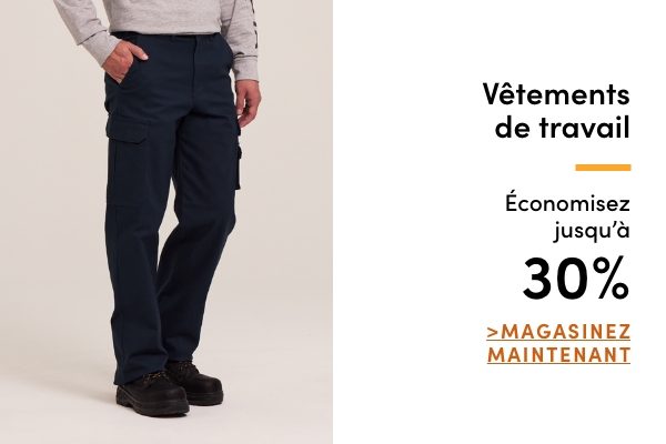 Vêtements de travail économisez jusqu'à 30 %