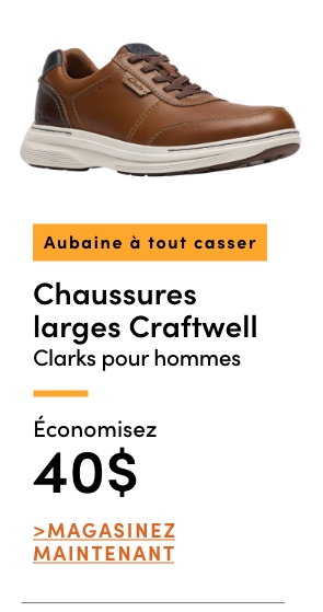 Aubaine à Tout Casser Chaussures larges Craftwell Clarks pour hommes économisez 40 $