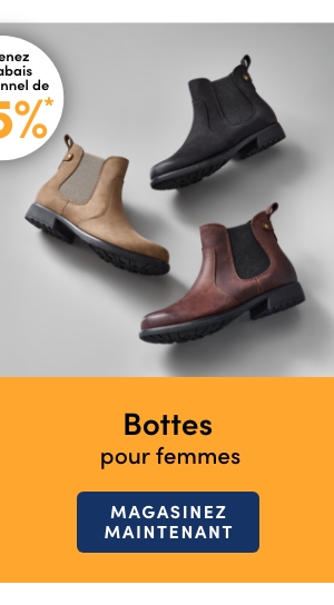 Obtenez un rabais additionnel de 25 %* sur les bottes pour femmes