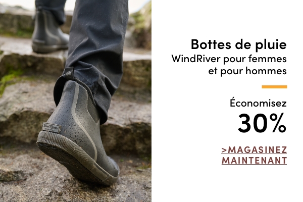 Bottes de pluie WindRiver pour femmes et pour hommes économisez 30%