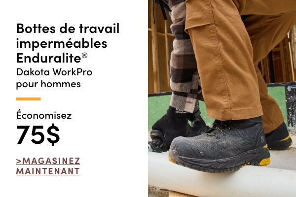 Bottes de travail imperméables Enduralite® Dakota WorkPro pour hommes économisez 75$