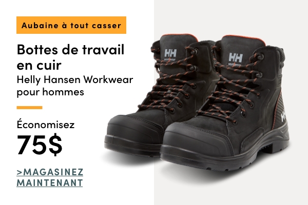 Aubaine à Tout Casser Bottes de travail en cuir Helly Hansen Workwear pour hommes économisez 75$