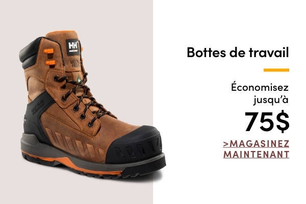 Aubaine à Tout Casser Bottes de travail économisez jusqu'à 75 $