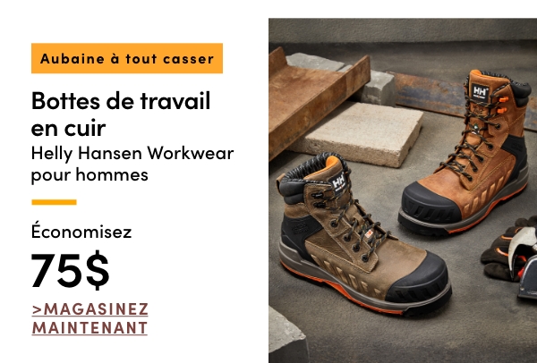 Aubaine à Tout Casser Bottes de travail en cuir Helly Hansen Workwear pour hommes économisez 75$