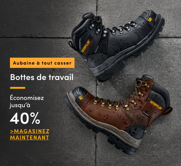 Aubaine à Tout Casser Bottes de travail économisez jusqu'à 50 $