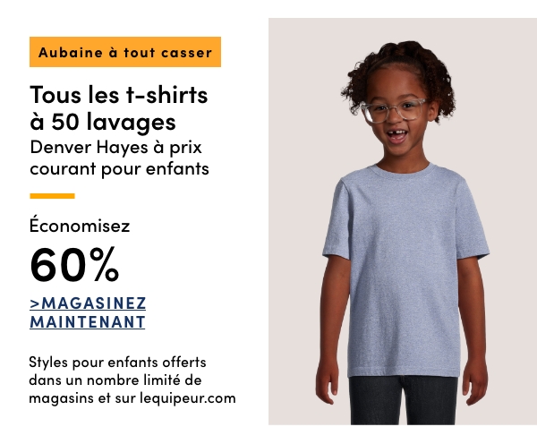 Aubaine à Tout Casser Tous les t-shirts à 50 lavages Denver Hayes à prix courant pour enfants économisez 60%