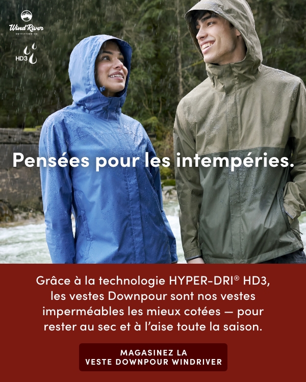 Magasinez la veste Downpour WindRiver
