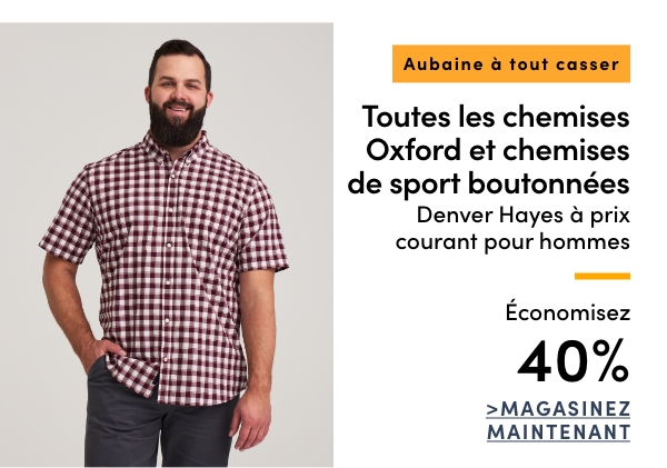 Aubaine à Tout Casser Toutes les chemises Oxford et chemises de sport boutonnées Denver Hayes à prix courant pour hommes économisez 40%