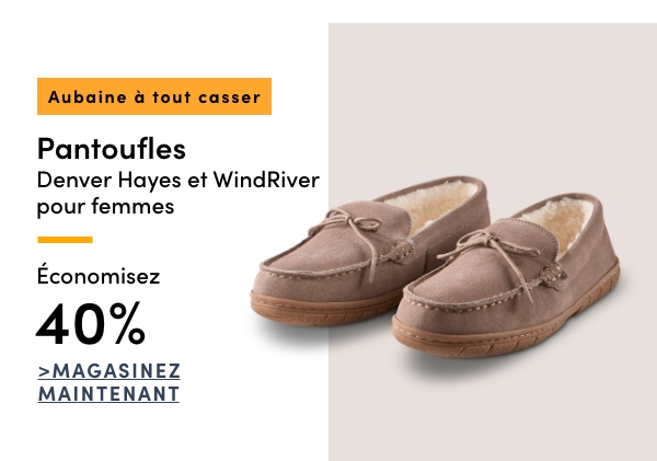 Aubaine à Tout Casser Pantoufles Denver Hayes et WindRiver pour femmes économisez 40%