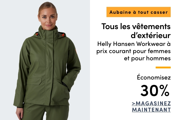 Aubaine à Tout Casser Tous les vêtements d'extérieur Helly Hansen Workwear à prix courant pour femmes et pour hommes économisez 30%