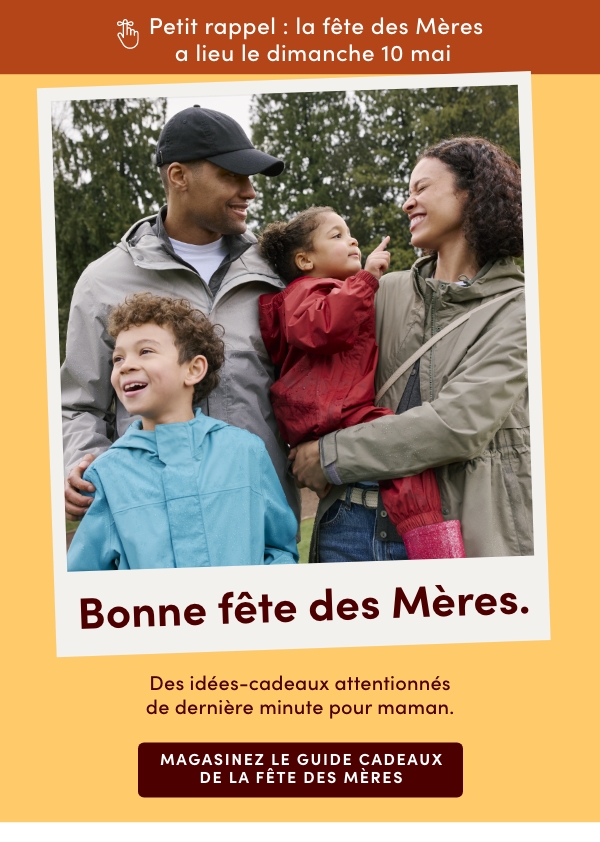 Magasinez le guide cadeaux de la fête des Mères