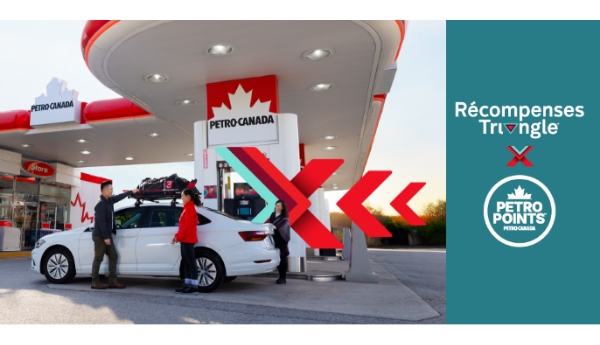 Triangle Partenariat Petro-Canada  Faites le plein de récompenses Obtenez de l’argent CTMD* lorsque vous faites le plein à une station Petro-CanadaMC ou Gas+ avec Récompenses TriangleMD. En savoir plus *Des conditions s’appliquent.