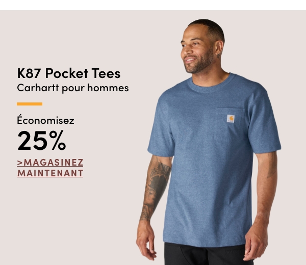 T-shirts avec poche « K87 » Carhartt pour hommes économisez 25%