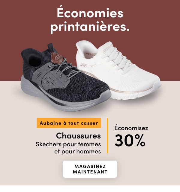 Aubaine à Tout Casser Chaussures Skechers pour femmes et pour hommes économisez 30%