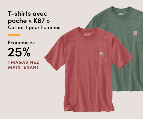 T-shirts avec poche « K87 » Carhartt pour hommes économisez 25%