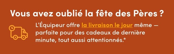Ramassage en magasin et livraison le jour même 