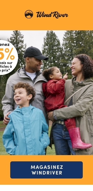 Magasinez WindRiver, obtenez 25 % de rabais sur tous les articles à plein prix*