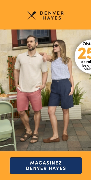 Magasinez Denver Hayes, obtenez 25 % de rabais sur tous les articles à plein prix*