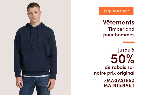 Vêtements Timberland pour hommes en liquidation‡ jusqu'à 50 % de rabais sur notre prix original