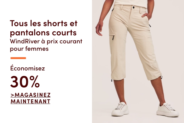 Tous les shorts et pantalons courts WindRiver à prix courant pour femmes économisez 30%