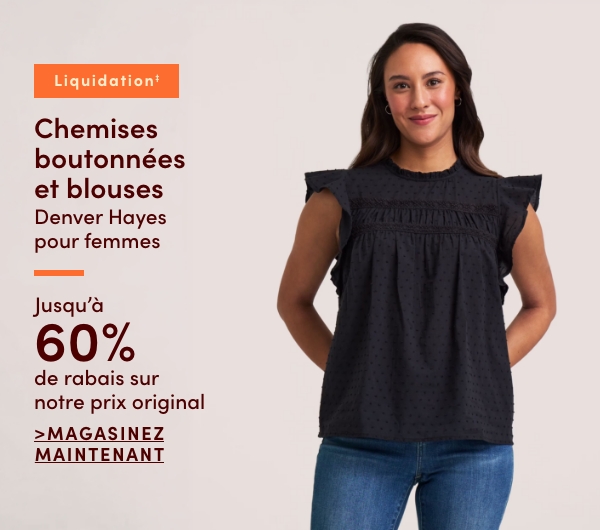 Chemises boutonnées et blouses Denver Hayes pour femmes en liquidation‡ jusqu'à 60 % de rabais sur notre prix original