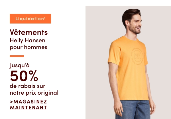 Vêtements Helly Hansen pour hommes en liquidation‡ jusqu'à 50 % de rabais sur notre prix original