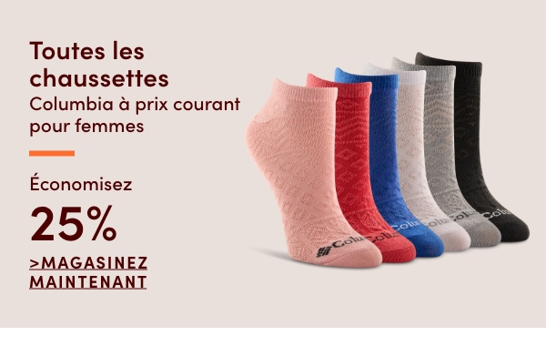 Toutes les chaussettes Columbia à prix courant pour femmes économisez 25%
