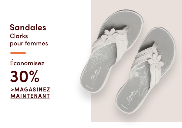 Sandales Clarks pour femmes économisez 30%