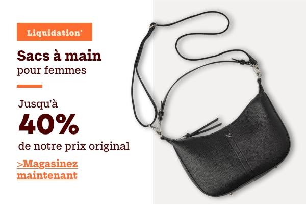 Sacs à main pour femmes en liquidation‡ jusqu'à 40 % de rabais sur notre prix original