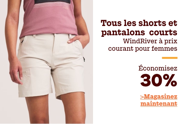 Tous les shorts et pantalons courts WindRiver à prix courant pour femmes économisez 30%