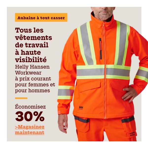 Aubaine à Tout Casser Tous les vêtements de travail à haute visibilité Helly Hansen Workwear à prix courant pour femmes et pour hommes économisez 30%